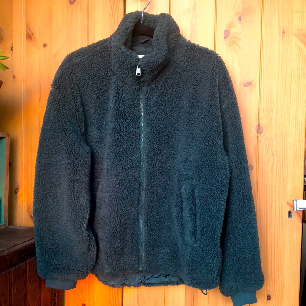 Levi’s Sherpa Zipper Jacket Green M